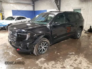 2024 GMC Acadia AWD AT4 z VIN 1GKENPKS6RJ156201, wystawiony jako Copart lot #45228145 z przebiegiem 4383 mil mil oraz Szkody całkowita. Historia ofert i sprzedaży dostępna na DreamBid. Obrazek 1.