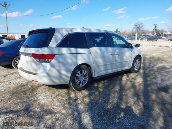 2015 Honda Odyssey EX-L with VIN 5FNRL5H64FB120091, listed as a IAAI auction lot 41864598 with 94,503 mi miles. Bid and sale history available at carsss.com. Image 4.