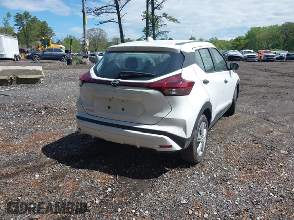 2024 Nissan Kicks S with VIN 3N1CP5BV7RL541662, listed as a IAAI auction lot 42186010 with 14,450 mi miles and . Bid and sale history available at DreamBid. Image 4.