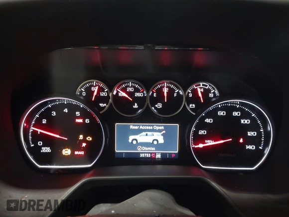 2023 Chevrolet Tahoe Commercial with VIN 1GNSKLED9PR283866, listed as a IAAI auction lot 41908799 with 35,753 mi miles and . Bid and sale history available at DreamBid. Image 7.