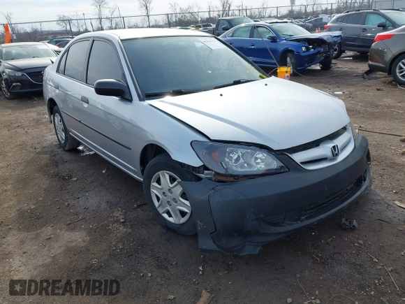 2004 Honda Civic VP with VIN 2HGES16314H609544, listed as a IAAI auction lot 41824111 with 188,226 mi miles. Bid and sale history available at carsss.com. Image 1.