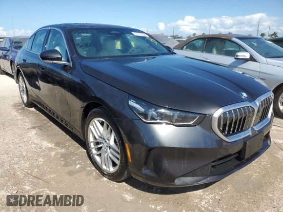 2024 BMW 5 Series 530i with VIN WBA43FJ09RCP87467, listed as a Copart auction lot 77611704 with 0 mi miles and Non Repairable. Bid and sale history available at carsss.com. Image 4.