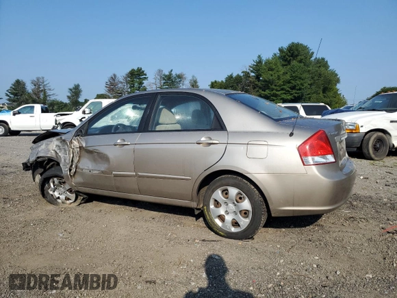 2008 Kia Spectra EX with VIN KNAFE122485569381, listed as a Copart auction lot 66907474 with Not Provided miles and Salvage Title. Bid and sale history available at carsss.com. Image 2.
