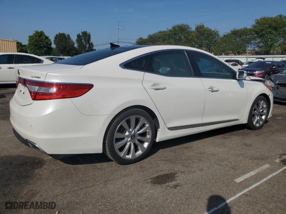 2016 Hyundai Azera Limited with VIN KMHFH4JG8GA521330, listed as a Copart auction lot 69043394 with 0 mi miles and Salvage Title. Bid and sale history available at carsss.com. Image 3.