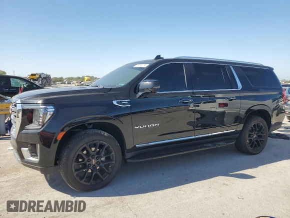 2022 GMC Yukon XL SLT with VIN 1GKS2GKD9NR341058, listed as a Copart auction lot 75736374 with 0 mi miles and Salvage Title. Bid and sale history available at carsss.com. Image 1.