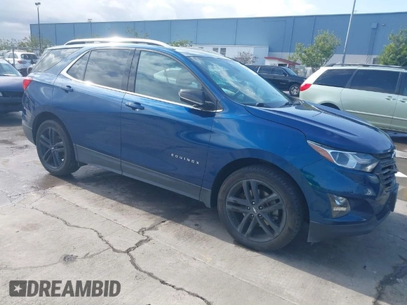 2020 Chevrolet Equinox LT with VIN 2GNAXLEX5L6210507, listed as a IAAI auction lot 41783368 with 113,804 mi miles. Bid and sale history available at carsss.com. Image 1.