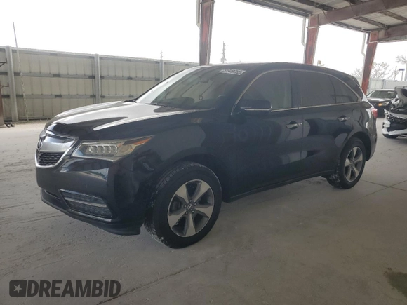 2014 Acura MDX with VIN 5FRYD3H28EB006263, listed as a Copart auction lot 51949765 with 118,777 mi miles and Salvage Title. Bid and sale history available at carsss.com. Image 1.