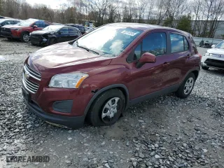 2016 Chevrolet Trax LS with VIN 3GNCJKSB6GL244776, listed as a Copart auction lot 53149875 with 40,651 mi miles and Clean Title. Bid and sale history available at carsss.com. Image 1.