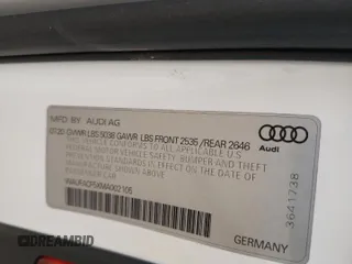 2021 Audi A5 Sportback S line Premium Plus with VIN WAUFACF5XMA002105, listed as a Copart auction lot 48033972 with 12,744 mi miles. Bid and sale history available at carsss.com. Image 10.