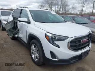 2020 GMC Terrain SLE with VIN 3GKALMEV1LL141985, listed as a IAAI auction lot 42042776 with 37,257 mi miles. Bid and sale history available at carsss.com. Image 1.