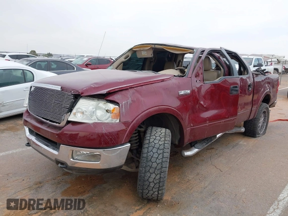 2005 Ford F-150 XLT with VIN 1FTPW14505KE67116, listed as a IAAI auction lot 41984997 with 125,492 mi miles. Bid and sale history available at carsss.com. Image 6.