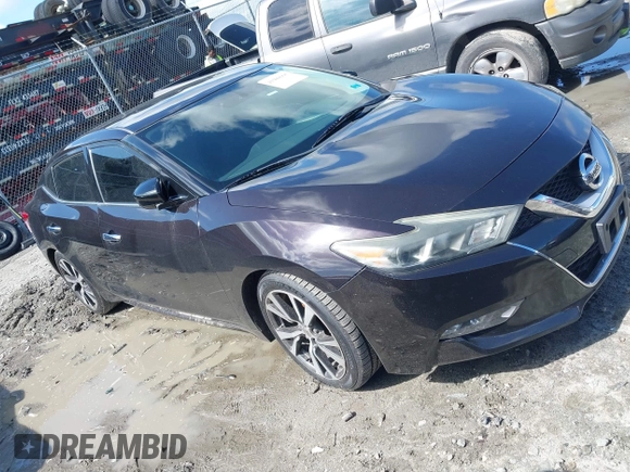 2017 Nissan Maxima SV with VIN 1N4AA6APXHC365690, listed as a IAAI auction lot 41988995 with 167,142 mi miles and . Bid and sale history available at DreamBid. Image 1.