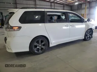 2015 Toyota Sienna SE with VIN 5TDXK3DC8FS662302, listed as a Copart auction lot 57995425 with 181,379 mi miles and Salvage title. Bid and sale history available at DreamBid. Image 3.