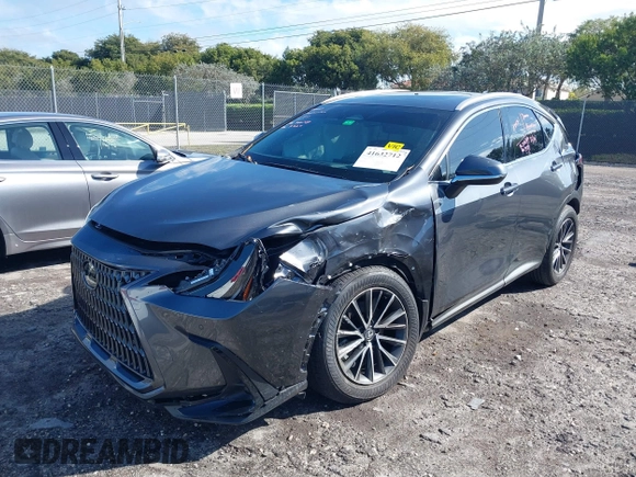 2025 Lexus NX with VIN 2T2ADCAZ7SC018667, listed as a IAAI auction lot 41632712 with 8,268 mi miles. Bid and sale history available at carsss.com. Image 6.