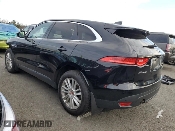 2020 Jaguar F-Pace 25t Prestige with VIN SADCK2FX0LA647878, listed as a Copart auction lot 81964404 with 46,720 mi miles and Salvage title. Bid and sale history available at DreamBid. Image 2.