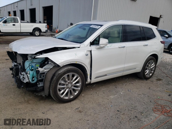 2023 Cadillac XT6 FWD Premium Luxury with VIN 1GYKPCRS5PZ120161, listed as a Copart auction lot 54614235 with 39,700 mi miles and Salvage title. Bid and sale history available at DreamBid. Image 1.