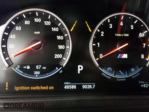 2018 BMW X5 M with VIN 5YMKT6C51J0Y83237, listed as a Copart auction lot 70314743 with 49,586 mi miles. Bid and sale history available at carsss.com. Image 9.
