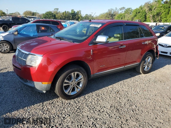 2010 Lincoln MKX with VIN 2LMDJ6JCXABJ27364, listed as a Copart auction lot 52365545 with 140,150 mi miles and Salvage Title. Bid and sale history available at carsss.com. Image 1.