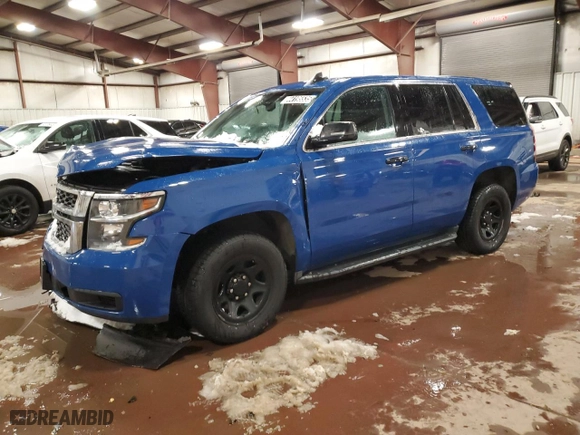 2016 Chevrolet Tahoe Commercial with VIN 1GNSKDEC5GR364103, listed as a Copart auction lot 44195535 with 127,677 mi miles and Salvage Title. Bid and sale history available at carsss.com. Image 1.