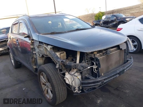 2013 Kia Sportage LX with VIN KNDPB3A24D7478526, listed as a IAAI auction lot 41943076 with 106,109 mi miles and . Bid and sale history available at carsss.com. Image 1.
