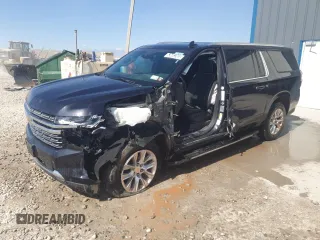 2023 Chevrolet Suburban Premier with VIN 1GNSKFKD3PR421486, listed as a Copart auction lot 63683365 with 54,225 mi miles and Non repairable. Bid and sale history available at DreamBid. Image 1.