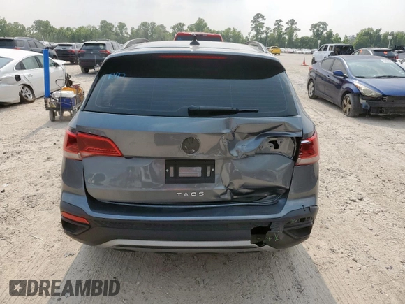 2024 Volkswagen Taos S с VIN 3VV5X7B26RM078934, выставлен на аукционе Copart как лот 58011015 с пробегом 12 234 миль миль и Списание • Salvage title. История ставок и продаж доступна на DreamBid. Изображение 6.