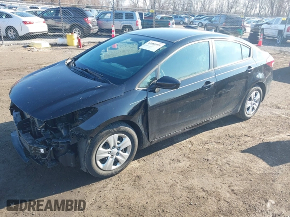 2017 Kia Forte LX with VIN 3KPFL4A7XHE070886, listed as a IAAI auction lot 41882091 with 46,035 mi miles and . Bid and sale history available at carsss.com. Image 17.