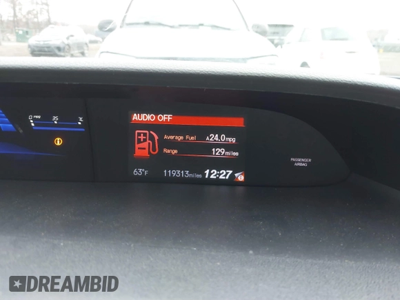 2014 Honda Civic Sedan EX with VIN 2HGFB2F87EH547056, listed as a IAAI auction lot 40908800 with 119,313 mi miles. Bid and sale history available at carsss.com. Image 7.
