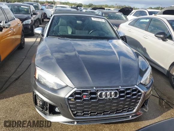 2020 Audi S5 Premium Plus z VIN WAUY4GF59LN000344, wystawiony jako Copart lot #74332754 z przebiegiem Nie podano mil oraz Nie do naprawy. Historia ofert i sprzedaży dostępna na DreamBid. Obrazek 5.