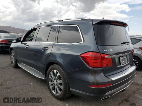 2014 Mercedes-Benz GL 450 z VIN 4JGDF7CE3EA402706, wystawiony jako Copart lot #59056875 z przebiegiem 131 460 mil mil oraz Szkoda całkowita • Salvage title. Historia ofert i sprzedaży dostępna na DreamBid. Obrazek 2.