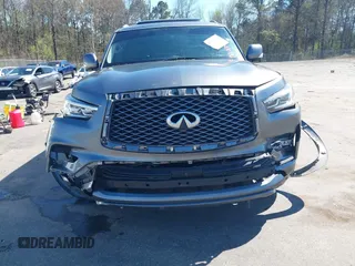 2018 Infiniti QX80 with VIN JN8AZ2NF2J9665048, listed as a IAAI auction lot 41791793 with 166,190 mi miles and . Bid and sale history available at DreamBid. Image 6.