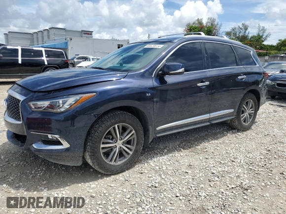 2020 Infiniti QX60 Luxe with VIN 5N1DL0MM9LC538281, listed as a Copart auction lot 65628914 with 130,337 mi miles and Non repairable. Bid and sale history available at DreamBid. Image 1.
