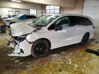 2023 Honda Odyssey Sport with VIN 5FNRL6H7XPB001834, listed as a Copart auction lot 41436155 with 35,561 mi miles and Non Repairable. Bid and sale history available at carsss.com. Image 1.