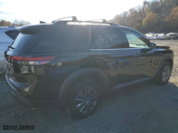 2023 Nissan Pathfinder SV with VIN 5N1DR3BA8PC267356, listed as a Copart auction lot 78360914 with 26,191 mi miles and Salvage Title. Bid and sale history available at carsss.com. Image 3.