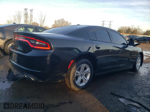 2019 Dodge Charger SXT with VIN 2C3CDXBGXKH725547, listed as a Copart auction lot 42208915 with 93,723 mi miles and Salvage title. Bid and sale history available at DreamBid. Image 3.