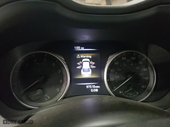 2018 Infiniti Q50 RED SPORT 400 with VIN JN1FV7AR8JM481632, listed as a Copart auction lot 44545615 with 97,510 mi miles and Salvage Title. Bid and sale history available at carsss.com. Image 9.