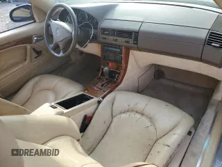 2000 Mercedes-Benz SL-Class with VIN WDBFA68FXYF190187, listed as a Copart auction lot 81103834 with 0 mi miles and Salvage Title. Bid and sale history available at carsss.com. Image 8.