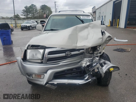 1999 Toyota 4Runner Limited with VIN JT3GN87R2X0108802, listed as a Copart auction lot 50343965 with Not Provided miles and Salvage Title. Bid and sale history available at DreamBid. Image 5.