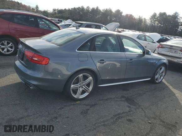 2013 Audi S4 Premium Plus with VIN WAUBGAFLXDA204930, listed as a Copart auction lot 80463454 with 96,727 mi miles and Clean Title. Bid and sale history available at DreamBid. Image 3.