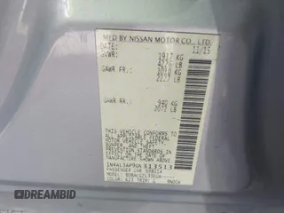 2016 Nissan Altima S with VIN 1N4AL3AP9GN313513, listed as a IAAI auction lot 41959279 with 115,100 mi miles and . Bid and sale history available at DreamBid. Image 9.