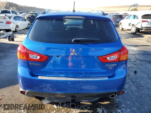 2015 Mitsubishi Outlander Sport 2.4 GT with VIN 4A4AP4AW3FE025537, listed as a Copart auction lot 44140035 with 62,422 mi miles and Salvage Title. Bid and sale history available at carsss.com. Image 6.