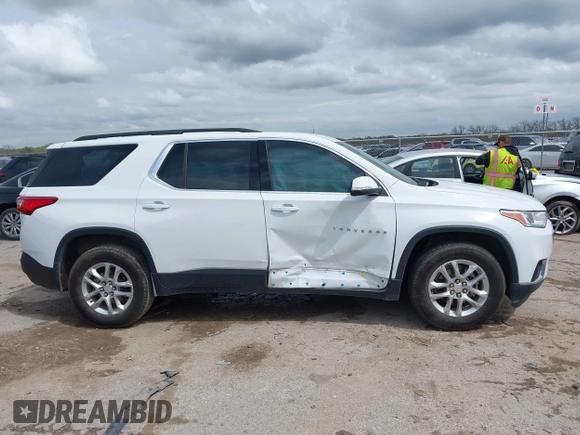 2021 Chevrolet Traverse LT Cloth with VIN 1GNERGKW2MJ181213, listed as a IAAI auction lot 41899383 with 49,642 mi miles and . Bid and sale history available at DreamBid. Image 13.