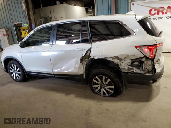 2019 Honda Pilot EX-L with VIN 5FNYF6H51KB050107, listed as a Copart auction lot 60827355 with 71,958 mi miles and Salvage title. Bid and sale history available at DreamBid. Image 2.