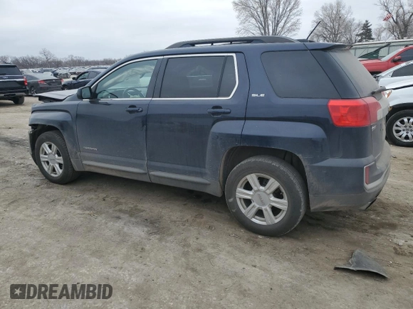 2016 GMC Terrain SLE with VIN 2GKALNEK6G6314826, listed as a Copart auction lot 47318165 with 124,745 mi miles and Salvage Title. Bid and sale history available at carsss.com. Image 2.