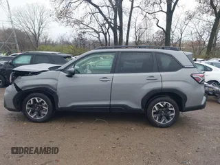 2025 Subaru Forester Premium with VIN JF2SLDBC7SH431844, listed as a IAAI auction lot 40820467 with 2,999 mi miles. Bid and sale history available at carsss.com. Image 14.