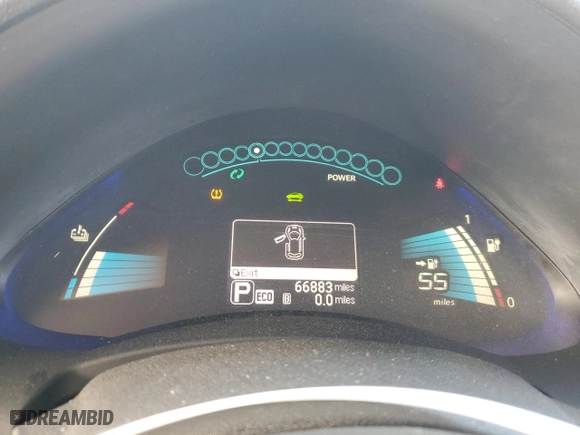 2015 Nissan LEAF S with VIN 1N4AZ0CP4FC305968, listed as a Copart auction lot 84297304 with NaN miles and Salvage Title. Bid and sale history available at carsss.com. Image 9.