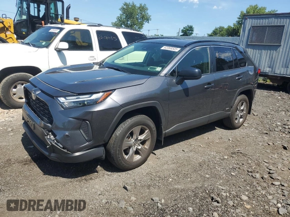 2023 Toyota RAV4 Hybrid LE with VIN JTMLWRFV5PD170957, listed as a Copart auction lot 62068505 with 7,880 mi miles and Salvage title. Bid and sale history available at DreamBid. Image 1.