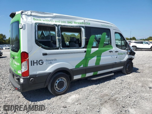 2019 Ford Transit Passenger XL with VIN 1FBZX2CM2KKB60969, listed as a Copart auction lot 71937604 with 114,827 mi miles and Salvage Title. Bid and sale history available at carsss.com. Image 3.
