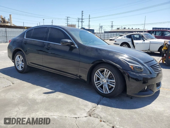 2013 Infiniti G37 Journey with VIN JN1CV6APXDM722655, listed as a Copart auction lot 57531615 with 150,431 mi miles and Salvage title. Bid and sale history available at DreamBid. Image 4.