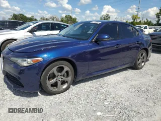 2018 Alfa Romeo Giulia with VIN ZARFAEDN9J7564125, listed as a Copart auction lot 61199245 with 89,922 mi miles and Clean title. Bid and sale history available at DreamBid. Image 1.